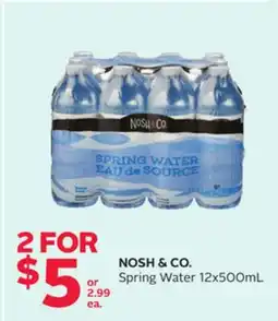 Rexall NOSH & CO. Spring Water offer