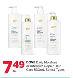 Rexall DOVE Daily Moisture or Intensive Repair Hair Care offer