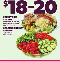 Independent City Market FAMILY SIZE SALADS, 665 G-1.173 KG offer