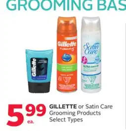 Rexall GILLETTE or Satin Care Grooming Products offer