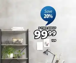 JYSK VANDBORG 5-TIER Bookcase offer