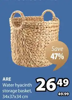 JYSK ARE Water hyacinth storage basket offer