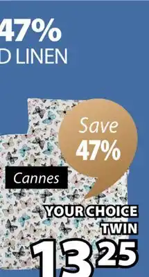 JYSK CANNES BED LINEN DUVET COVER SET offer
