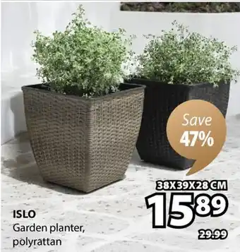JYSK ISLO Garden planter offer