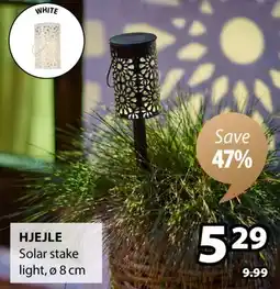 JYSK HJEJLE Solar stake light offer