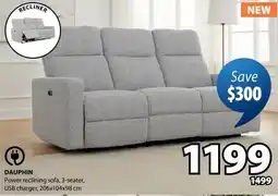 JYSK DAUPHIN Power reclining sofa offer