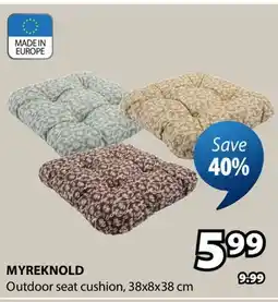JYSK MYREKNOLD Outdoor seat cushion offer