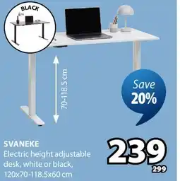 JYSK SVANEKE Electric height adjustable desk offer