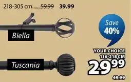 JYSK TUSCANIA CURTAIN RODS offer