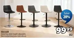 JYSK BROAGER Swivel bar stool offer