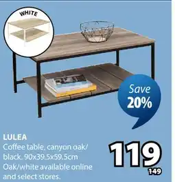 JYSK LULEA Coffee table offer