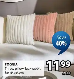 JYSK FOGGIA Throw pillow offer