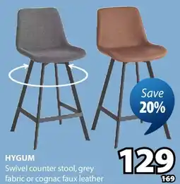 JYSK HYGUM Swivel counter stool offer