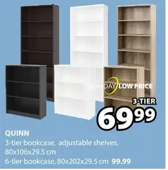 JYSK QUINN 3-tier bookcase offer