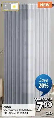 JYSK ANGIE Sheer curtain offer