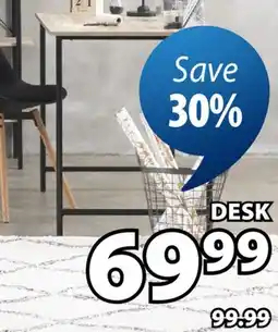 JYSK VANDBORG Office desk oak/black offer