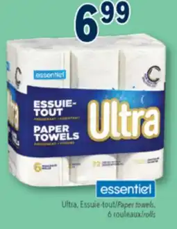 Familiprix ESSENTIEL Ultra, Paper towels 6 rolls offer