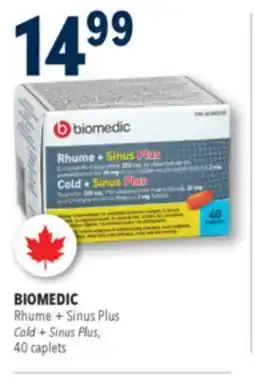 Familiprix BIOMEDIC Cold + Sinus Plus, 40caplets offer