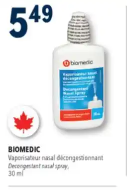 Familiprix BIOMEDIC Decongestant nasal spray, 30ml offer
