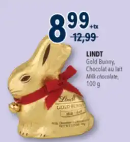 Familiprix LINDT Gold Bunny, Milk chocolate, 100g offer