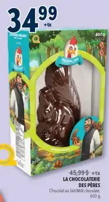 Familiprix LA CHOCOLATERIE DES PÈRES Milk chocolate offer