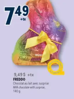 Familiprix FREDDO Milk chocolate with surprise, 140g offer