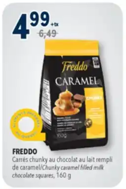 Familiprix FREDDO Chunky caramel filled milk chocolate squares offer