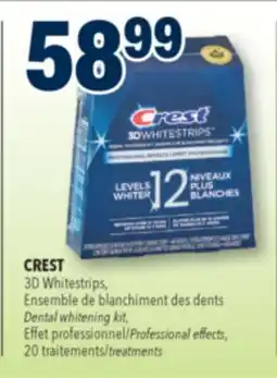 Familiprix CREST 3D Whitestrips, Dental whitening kit, Professional effects, 20 treatments offer