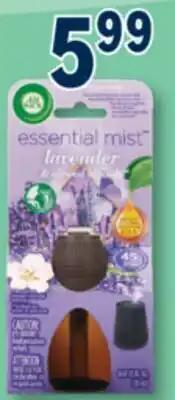 Familiprix AIRWICK Essential mist Fragrance mist refill offer