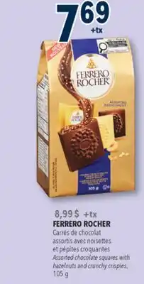 Familiprix Ferrero Rocher assorted chocolate squares with hazelnuts & crunchy crispies offer