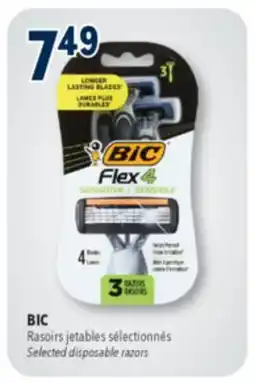 Familiprix BIC Selected disposable razors offer