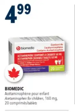 Familiprix BIOMEDIC Acetaminophen for children 160mg offer