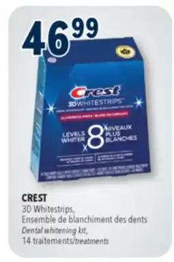 Familiprix CREST 3D Whitestrips, Dental whitening kit, 14 treatments offer
