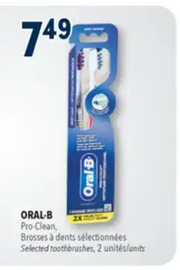 Familiprix ORAL-B Pro-Clean, Selected toothbrushes, 2 units offer