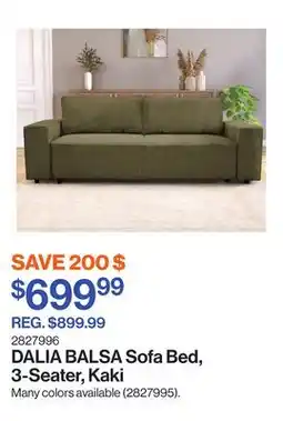 Patrick Morin BALSA Sofa Bed, 3-Seater, Kaki offer