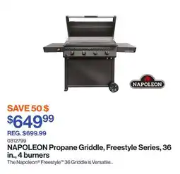 Patrick Morin Propane Griddle, Freestyle Series, 36 in., 4 burners offer