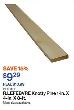 Patrick Morin Knotty Pine 1-in. X 4-in. X 8-ft offer