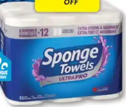 Familiprix SPONGE TOWELS Ultra Pro, Paper towels, 6double rolls offer