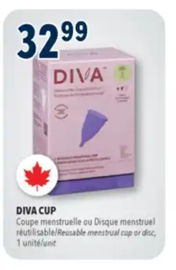 Familiprix DIVA CUP Reusable menstrual cup or disc, 1 unit offer