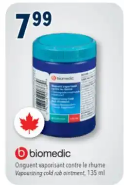 Familiprix BIOMEDIC Vapourizing cold rub ointment offer