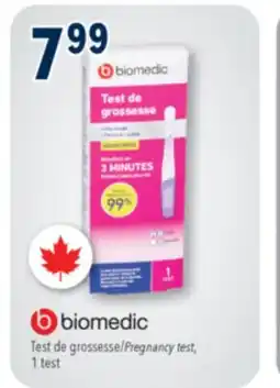 Familiprix BIOMEDIC Pregnancy test offer