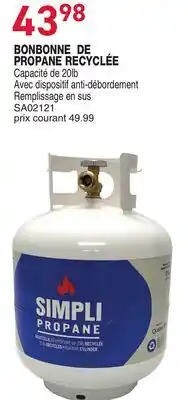Matério BONBONNE DE PROPANE RECYCLÉE SIMPLI offer