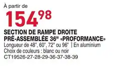 Matério SECTION DE RAMPE DROITE PRÉ ASSEMBLÉE 36 PROFORMANCE offer