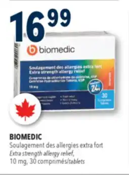 Familiprix BIOMEDIC Extra strength allergy relief offer