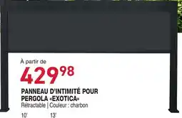 Matério PANNEAU D'INTIMITÉ POUR PERGOLA EXOTICA offer