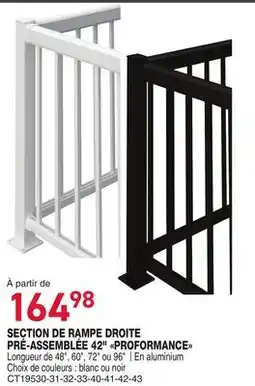 Matério SECTION DE RAMPE DROITE PRÉ-ASSEMBLÉE 42 PROFORMANCE offer