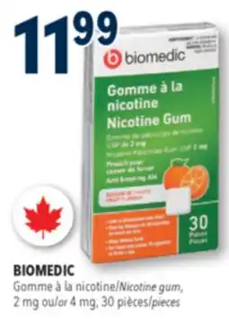 Familiprix BIOMEDIC Nicotine gum, 2mg or 4mg, 30pieces offer
