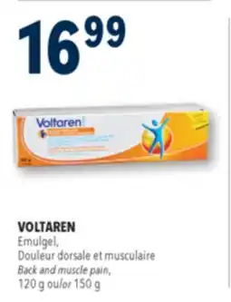 Familiprix VOLTAREN Emulgel, Back and muscle pain, 120g or 150g offer