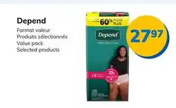 Accès pharma Depend Value pack Selected products offer