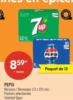 Pharmaprix PEPSI Beverages offer